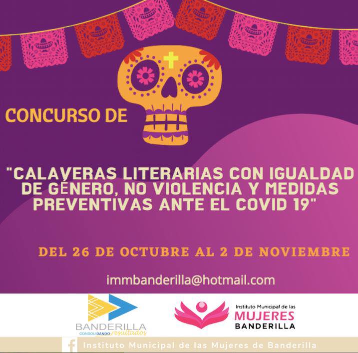 Instituto Municipal de la Mujer de Banderilla organiza concurso de calaveras literarias