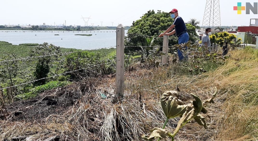 Denuncian invasión de terrenos en fraccionamiento Laguna Real, en Veracruz