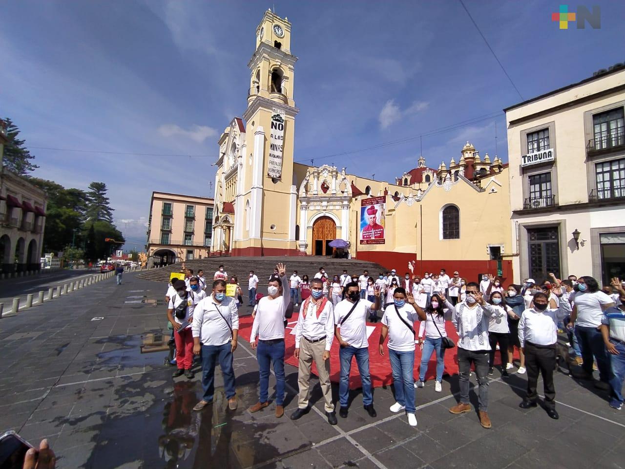 En plaza Lerdo realizan jornada de apoyo a favor de AMLO