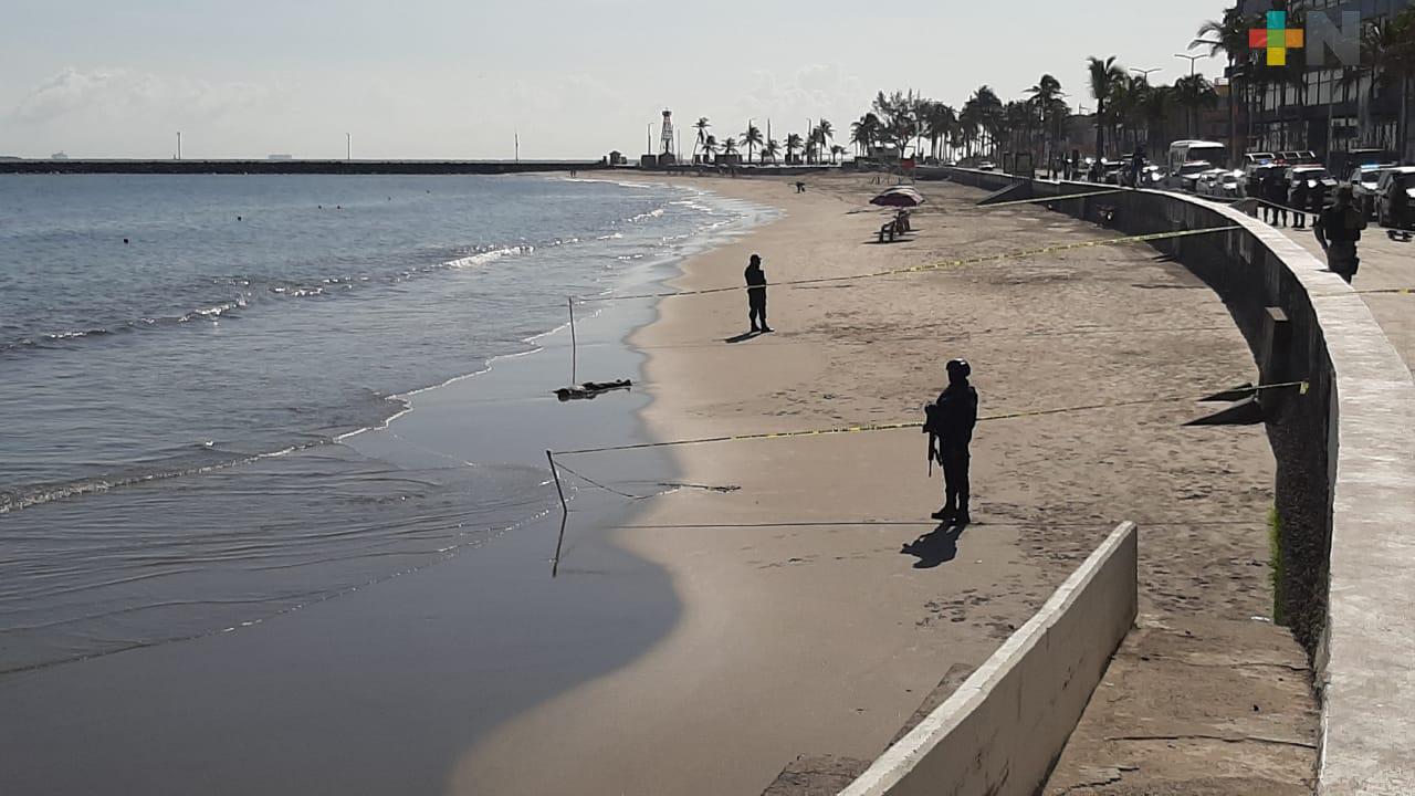 Hayan persona ahogada en playa Regatas de Veracruz