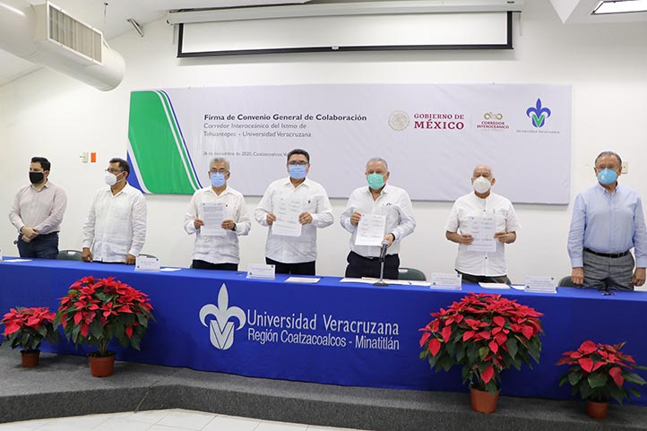 UV firmó convenio con Corredor Interoceánico del Istmo de Tehuantepec