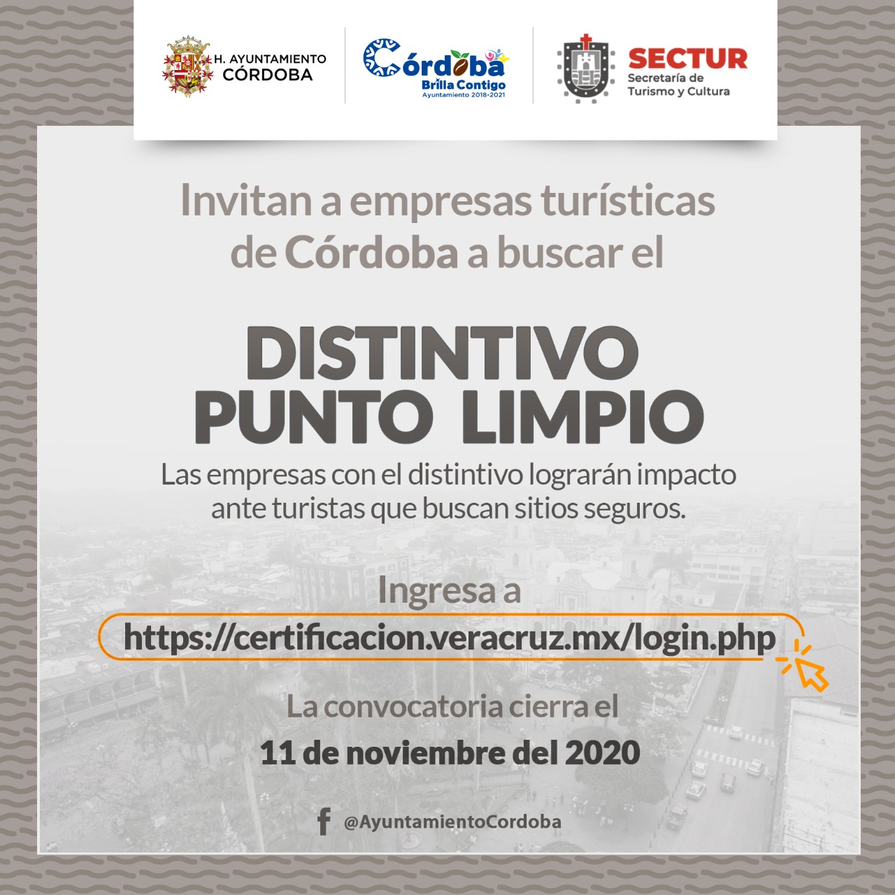 Invitan a empresas turísticas de Córdoba a buscar distintivo Punto Limpio