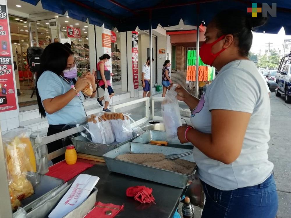 Prohibirán uso de tanques de gas en puestos semifijos, en Coatzacoalcos