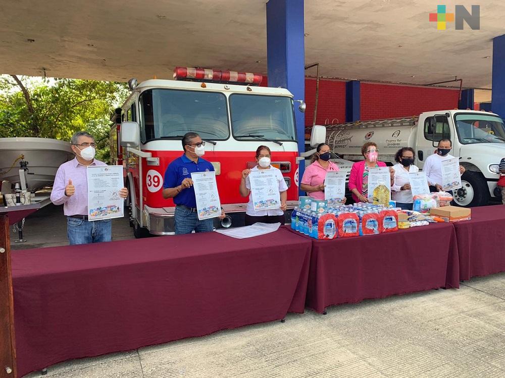 Ayuntamiento de Coatzacoalcos instala centros de acopio para apoyar a familias afectadas por inundaciones