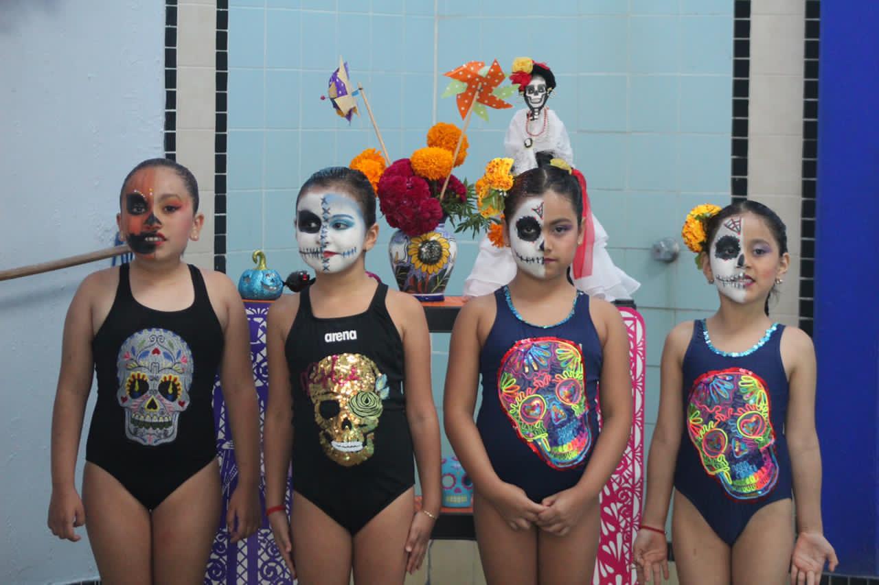 Sobresalen veracruzanas en “Encuentro Calaveritas de Natación Artística”