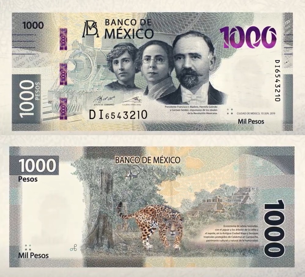 Presentó Banco de México nuevo billete de mil pesos