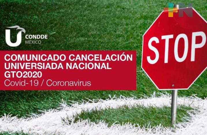 CONDDE cancela oficialmente la Universiada Nacional 2020