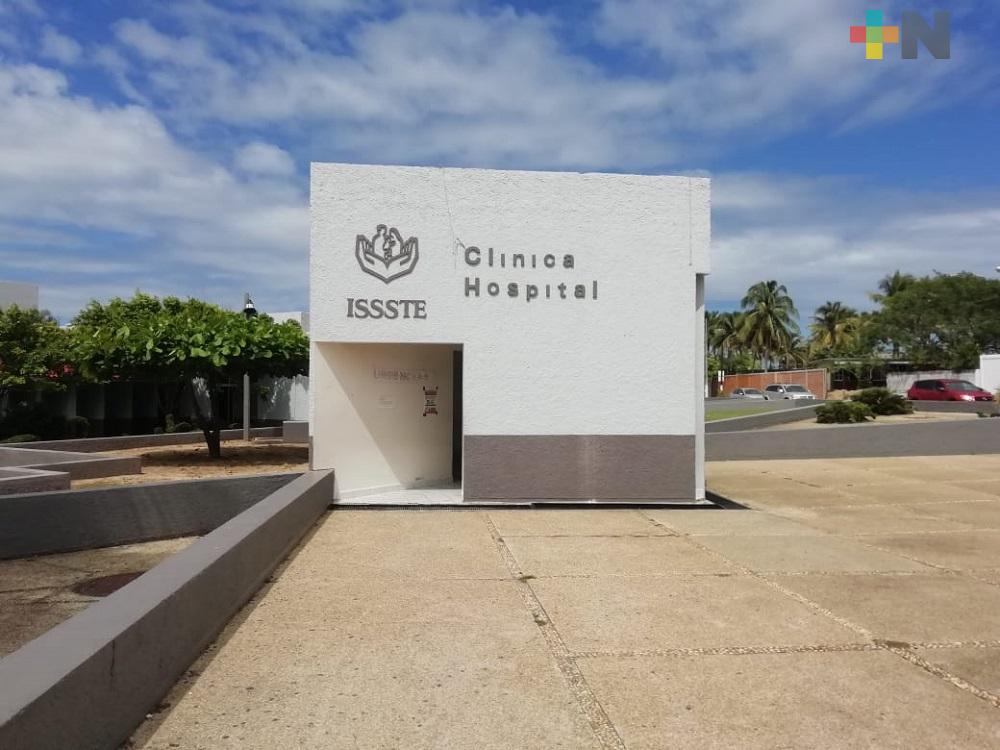 Clínica-Hospital ISSSTE de Coatzacoalcos mantiene área de atención para pacientes con COVID-19