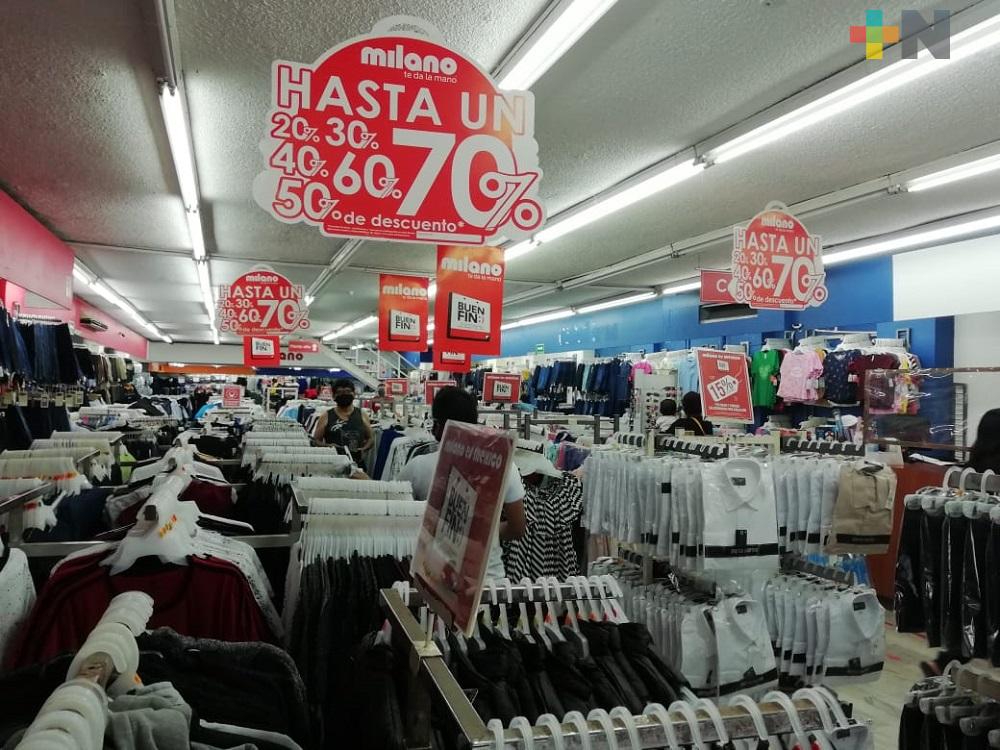 Comercios establecidos en Coatzacoalcos reportan baja afluencia de clientes durante Buen Fin