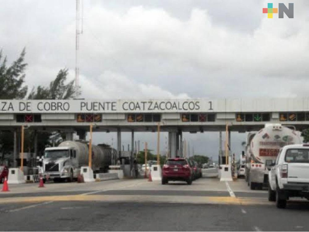 SIOP dará mantenimiento a caseta de peaje del Puente Coatzacoalcos I