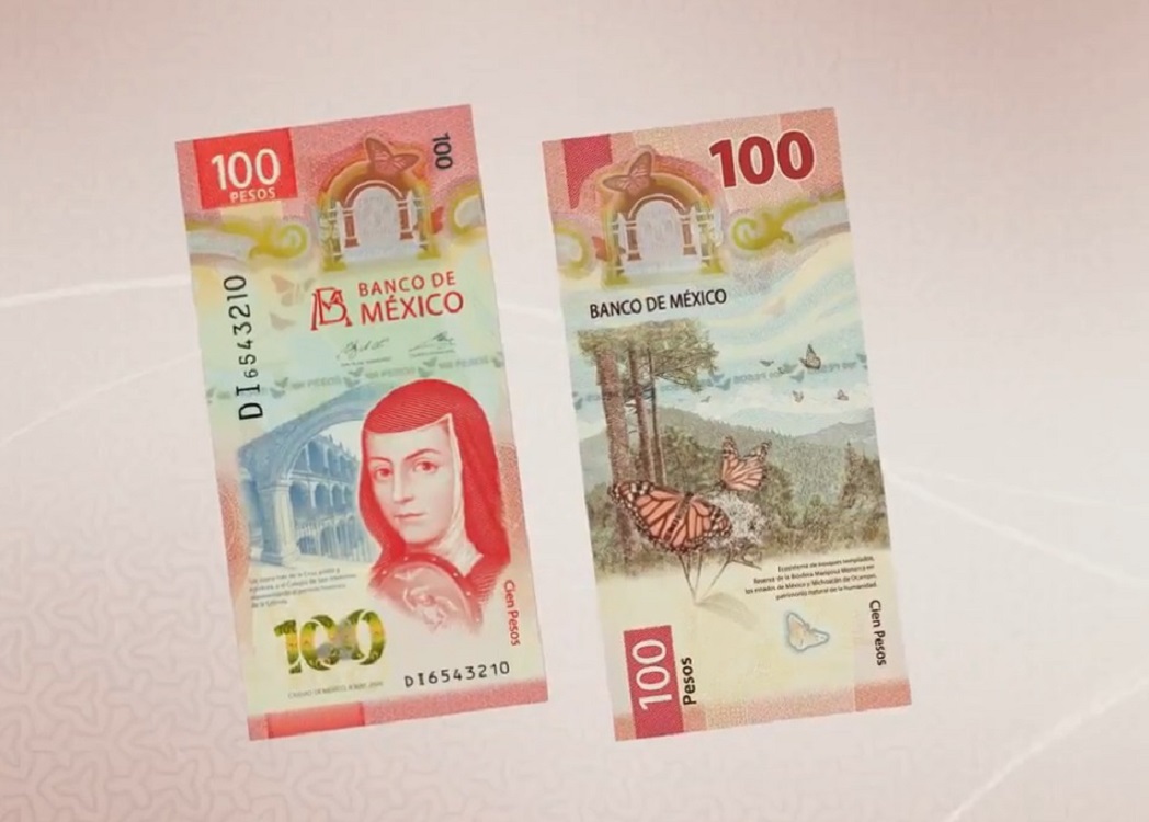 En circulación billete de 100 pesos de la nueva familia de billetes