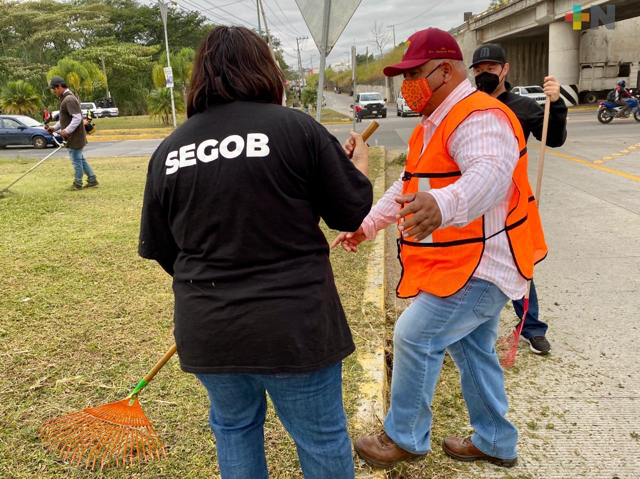 Encabeza el secretario de Gobierno Jornada de Limpieza en Las Trancas