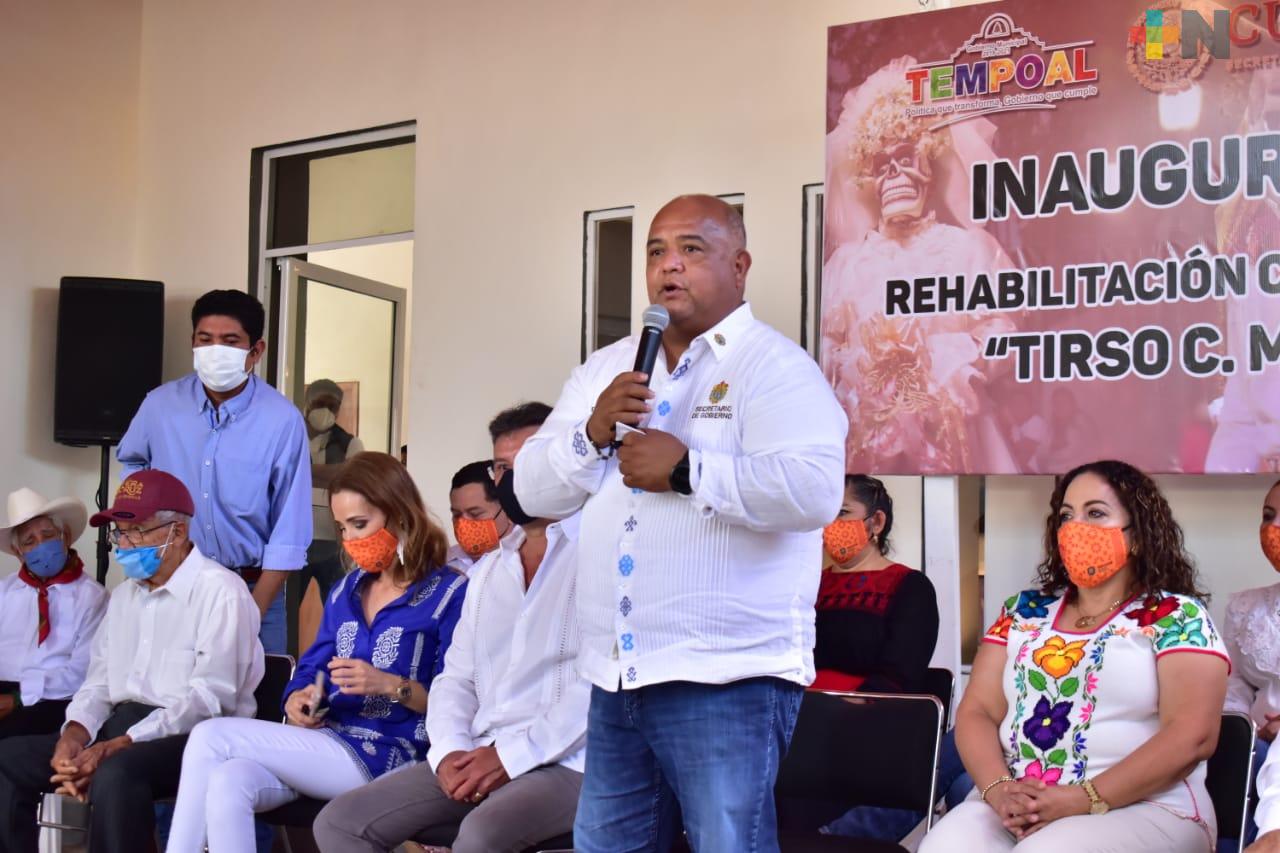 Casa de la Cultura en Tempoal reforzará identidad de la huasteca: Eric Cisneros