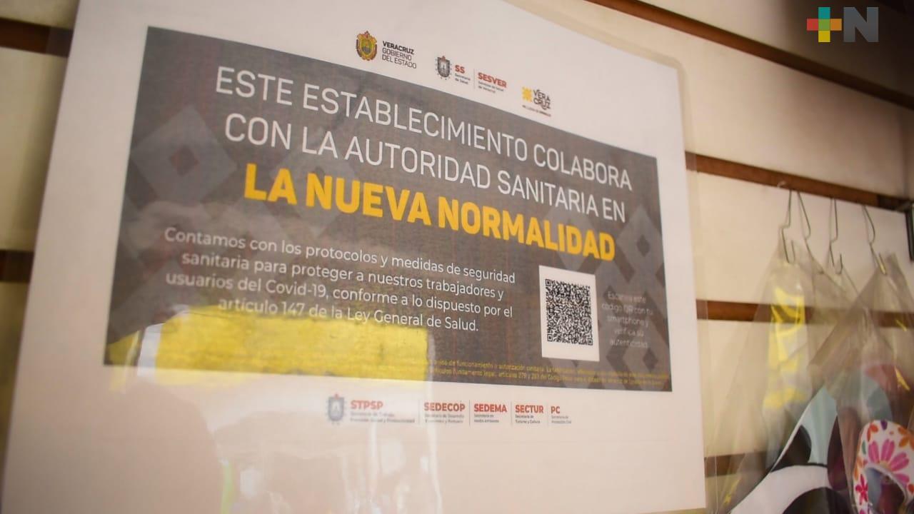 Supervisan que comercios cuenten con código QR