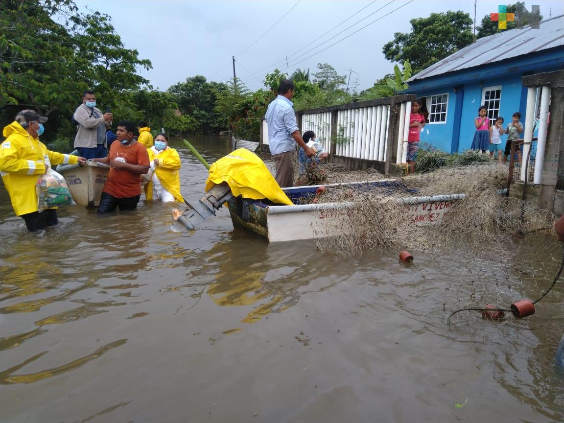 Alertan por posible golpe de agua en Las Choapas