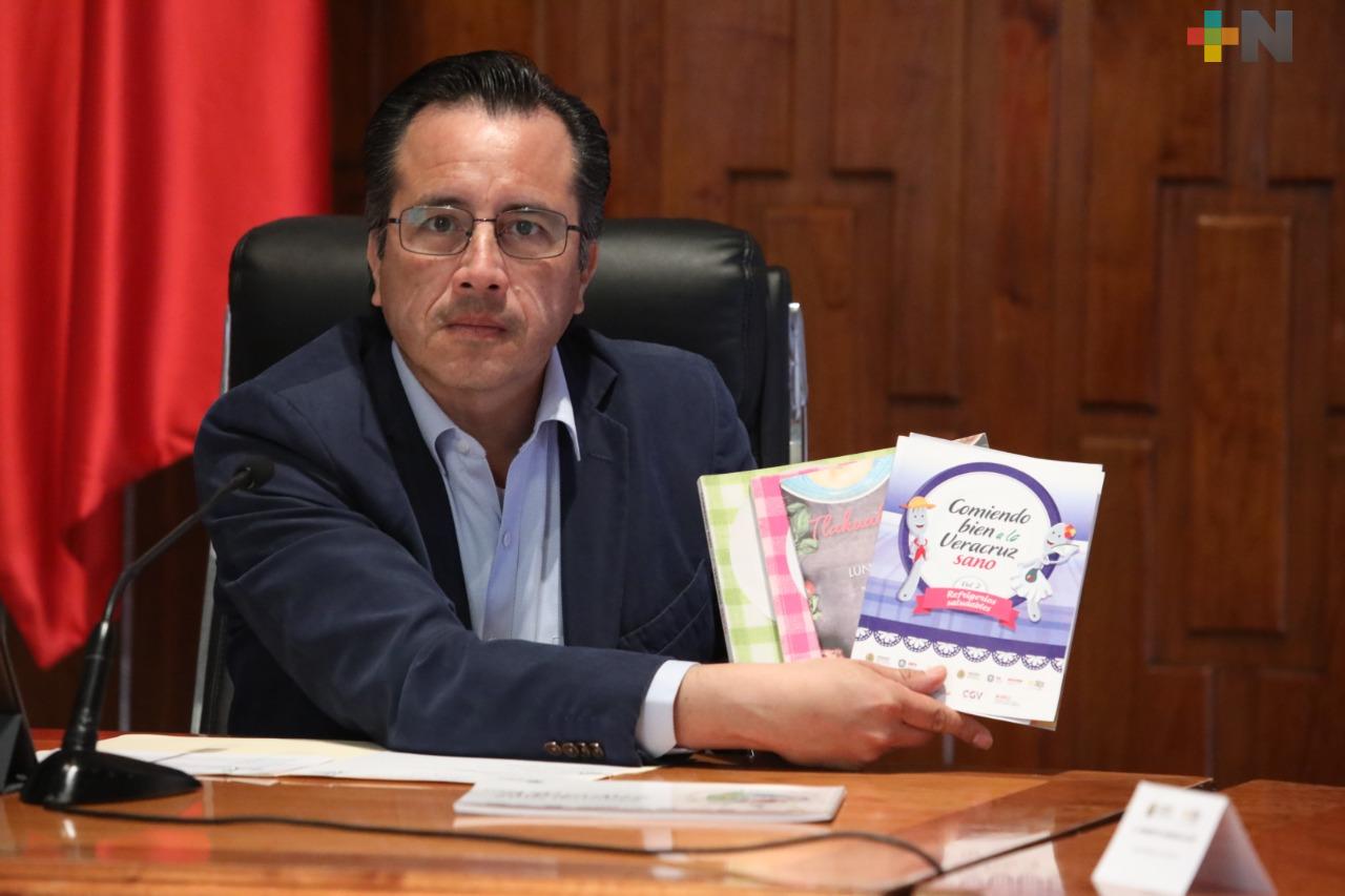 Presenta Gobernador el manual “Vida Saludable para Todos”, estrategia que mejorará los hábitos alimenticios de la niñez