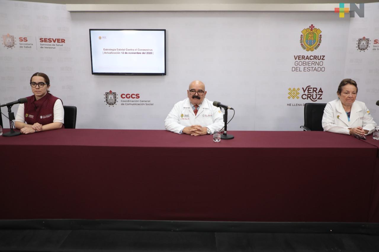 Registra Salud 52 casos nuevos de Covid-19 en Veracruz