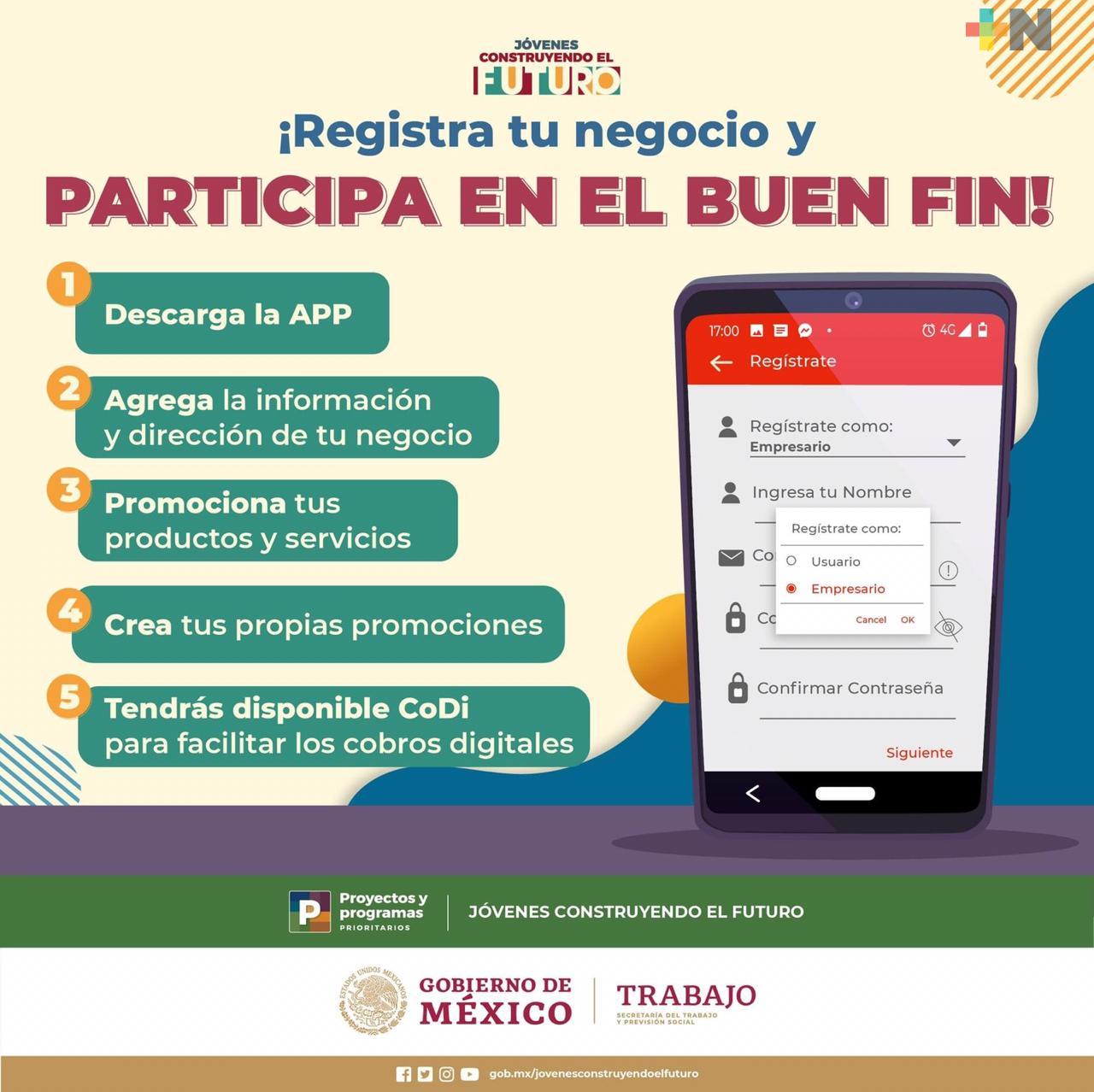 Jóvenes Construyendo Futuro promueve el Buen Fin