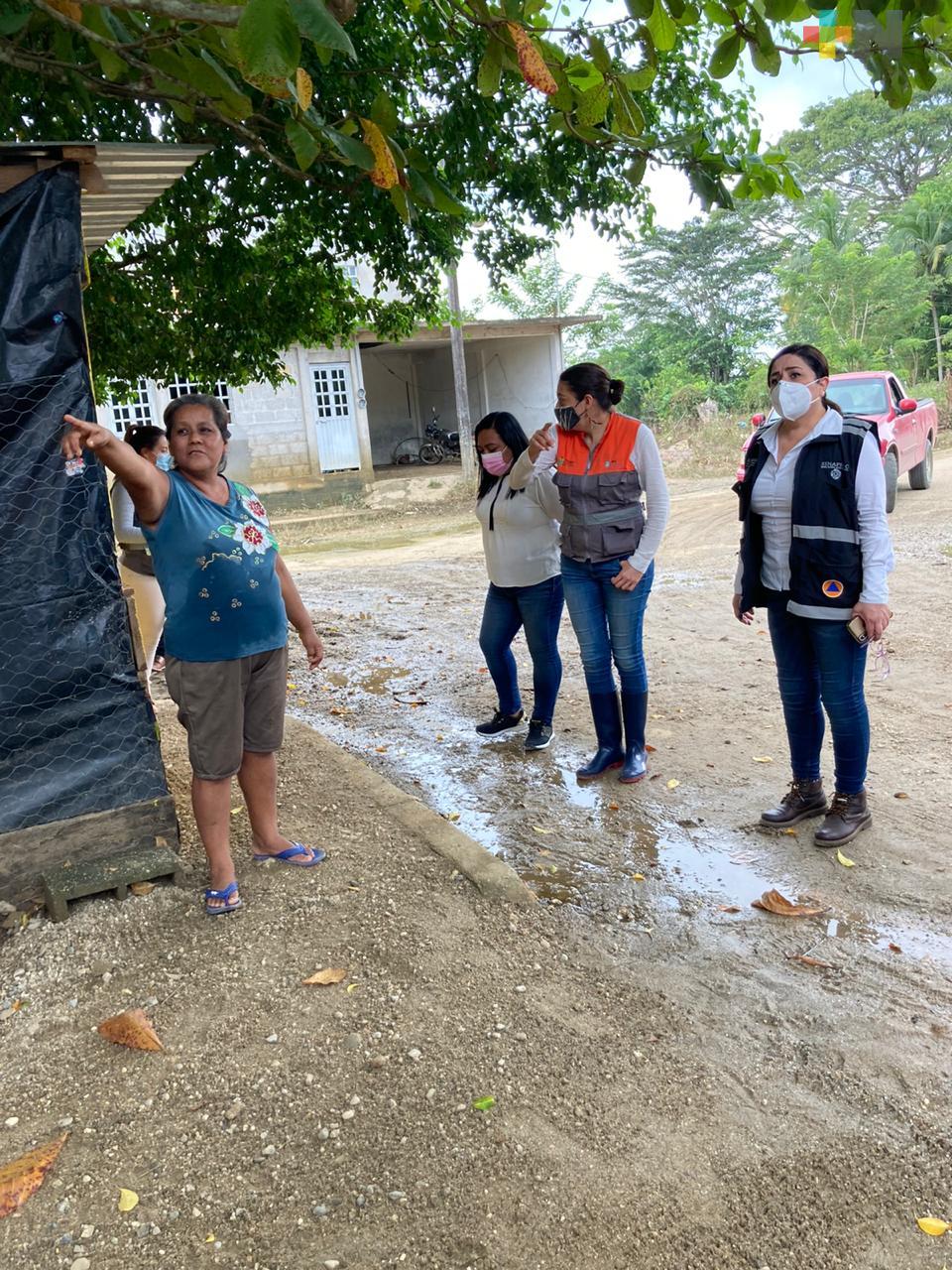 Evalúan PC nacional y estatal afectaciones por lluvias e inundaciones en el sur