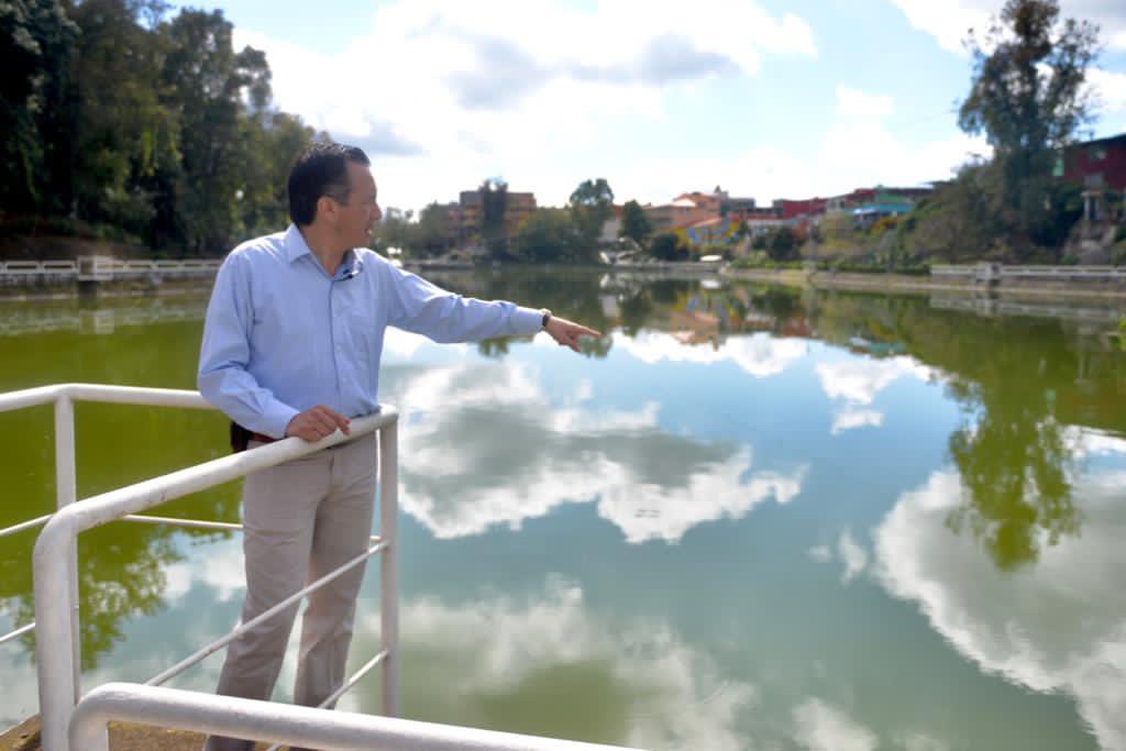Supervisó gobernador proyecto de rescate de Los Lagos, en Xalapa