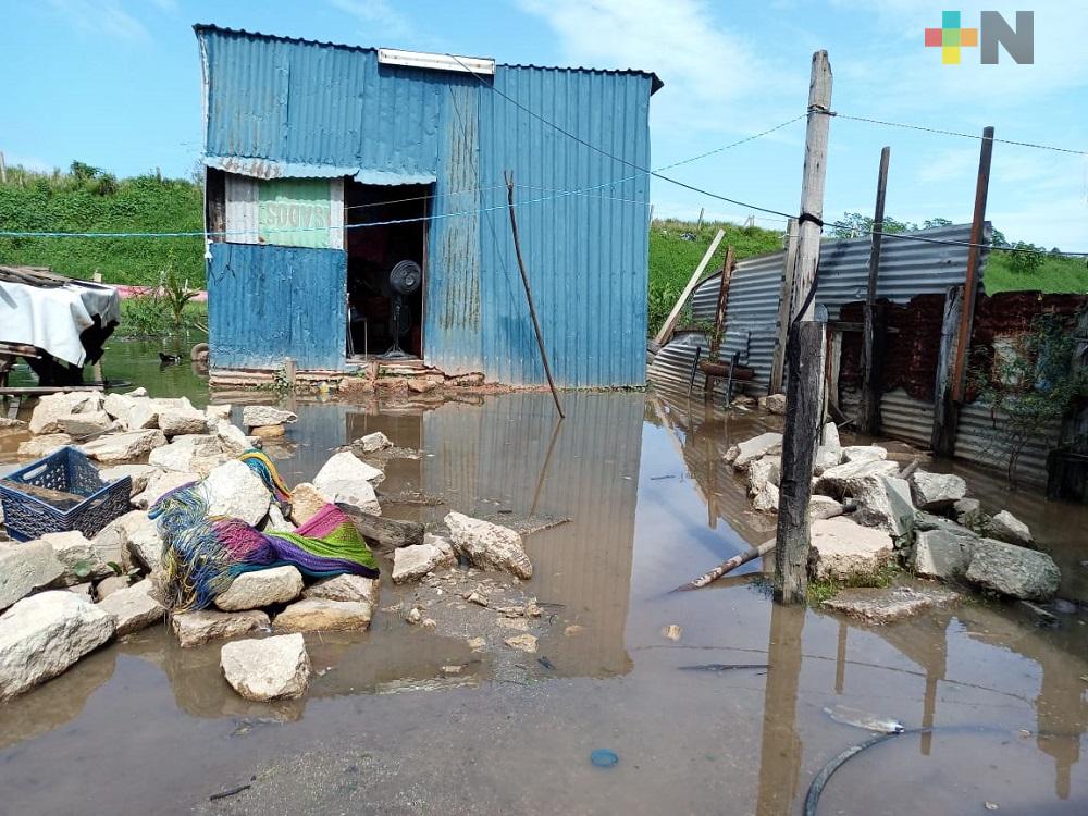 Lluvias de Frente Frío 13 afectaron 16 colonias de Coatzacoalcos