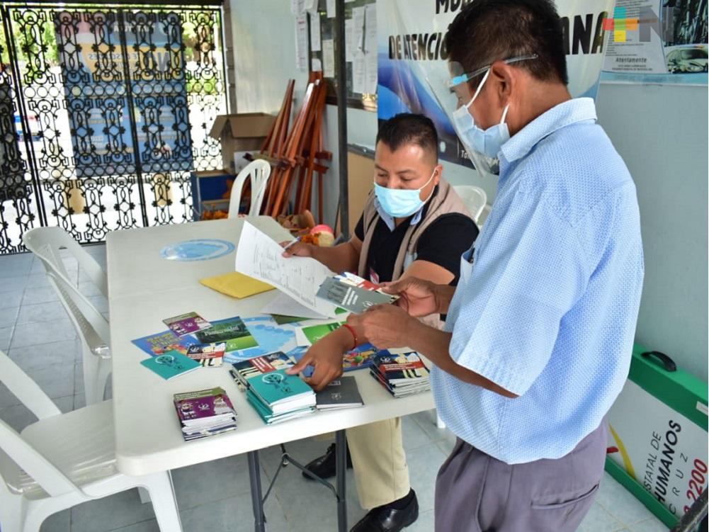 Módulo Itinerante de Derechos Humanos continúa con buena aceptación en Tantoyuca