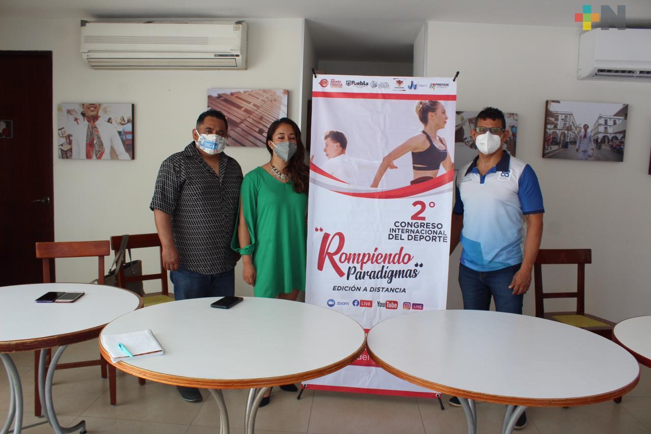 Presentan el Segundo Congreso Internacional del Deporte “Rompiendo Paradigmas”