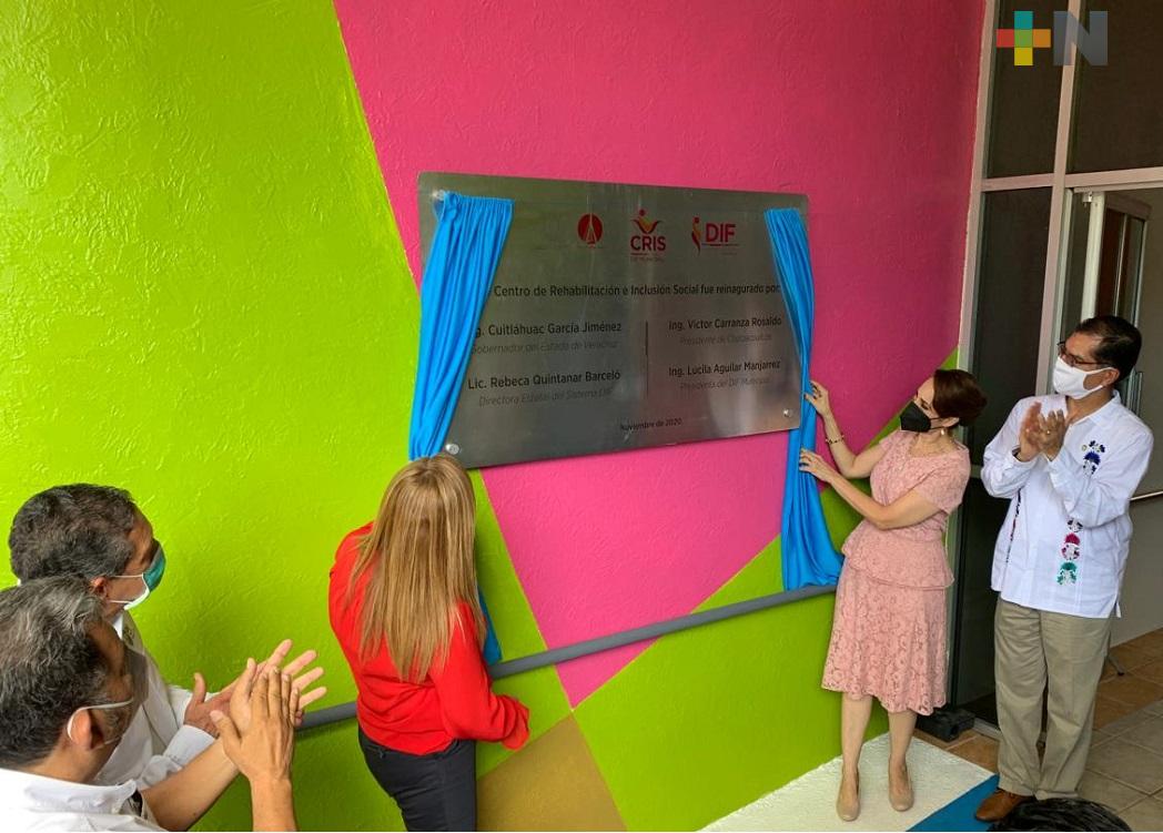 Reinauguran Centro de Rehabilitación e Inclusión Social del DIF de Coatzacoalcos