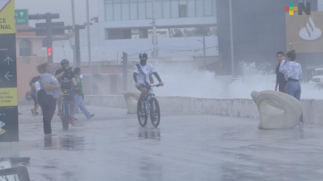 Rachas superiores a los 80 k/h se registran en zona conurbada Veracruz-Boca del Río