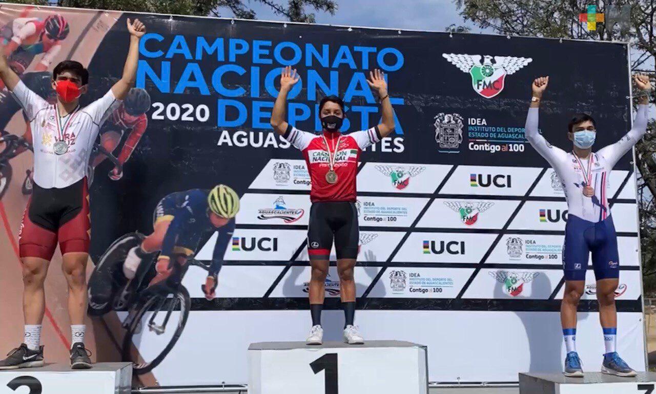Ciclismo veracruzano brilló en Nacional de Pista 2020