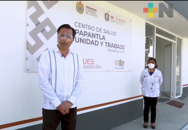 Gobernador Cuitláhuac García Jiménez inauguró Centro de Salud de Papantla