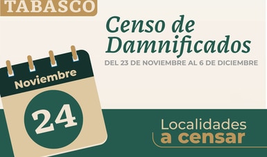 Avanza en Tabasco censo de viviendas afectadas por inundaciones