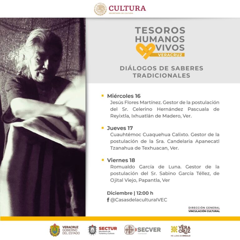 Realiza IVEC Diálogos de saberes tradicionales, con los Tesoros Humanos Vivos de Veracruz 2020