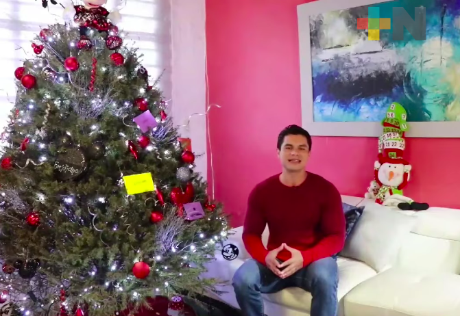 «Cuídate mucho», el mensaje navideño que comparte el alcalde de Tlacotalpan