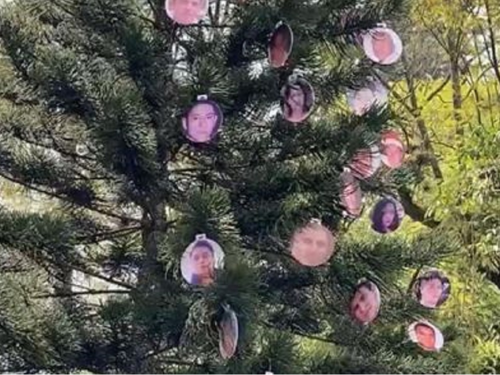 Memorial a personas desaparecidas en Parque Juárez