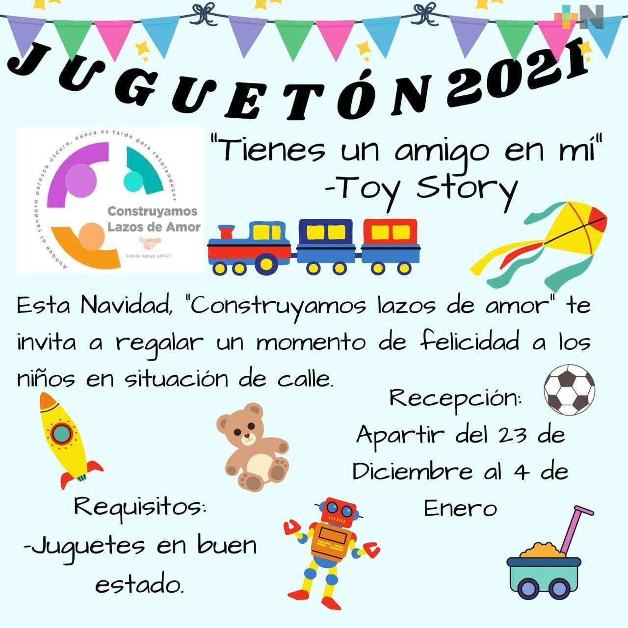 Inició una campaña de recolección de juguetes para niños en condiciones de calle de Minatitlán