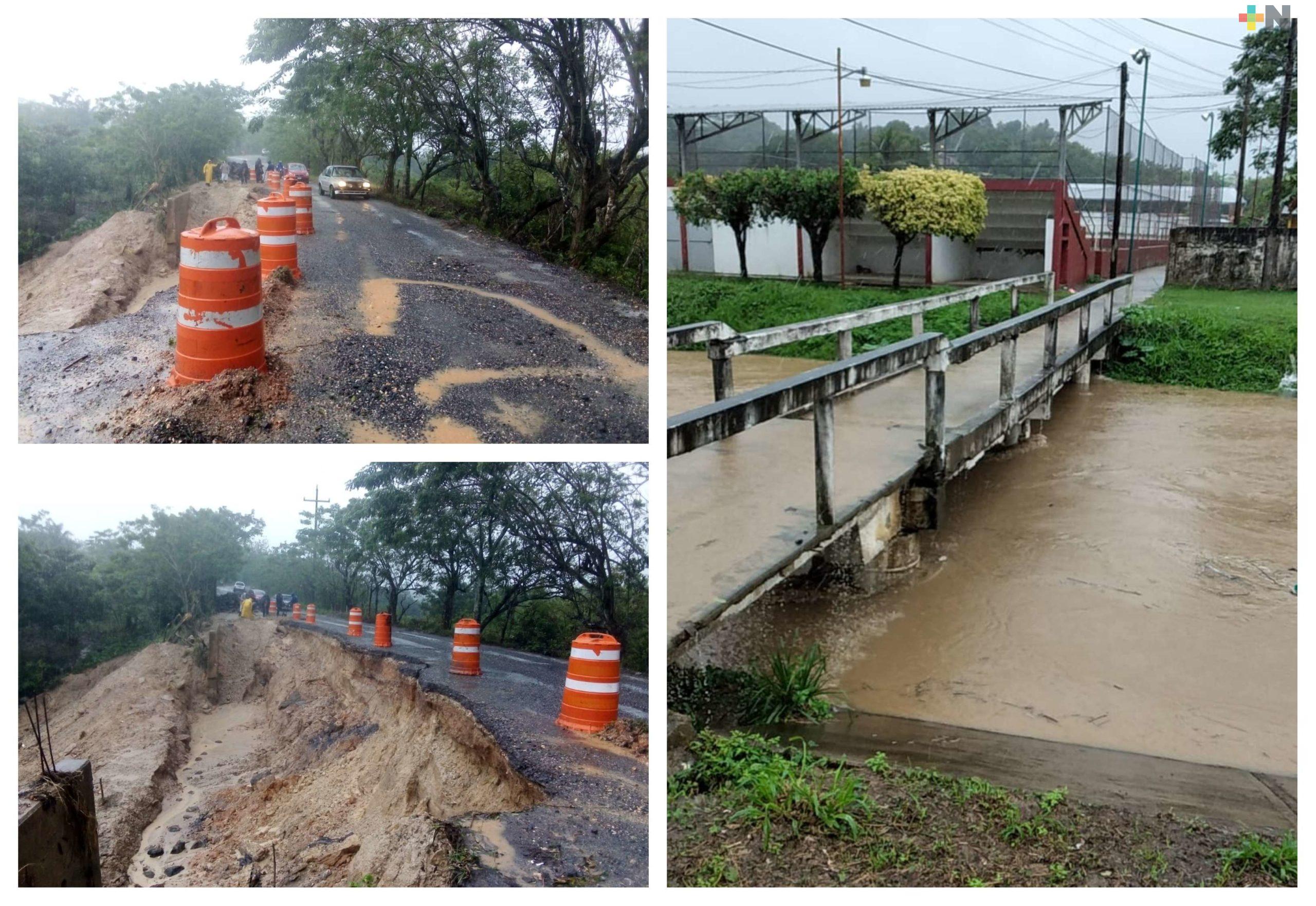 Suspenden paso a vehículos pesados en tramo «El Arenalito» en el municipio de Moloacán