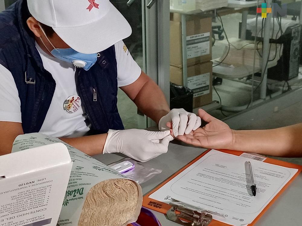 En Coatzacoalcos, Jurisdicción XI realiza jornada de detección de Sida