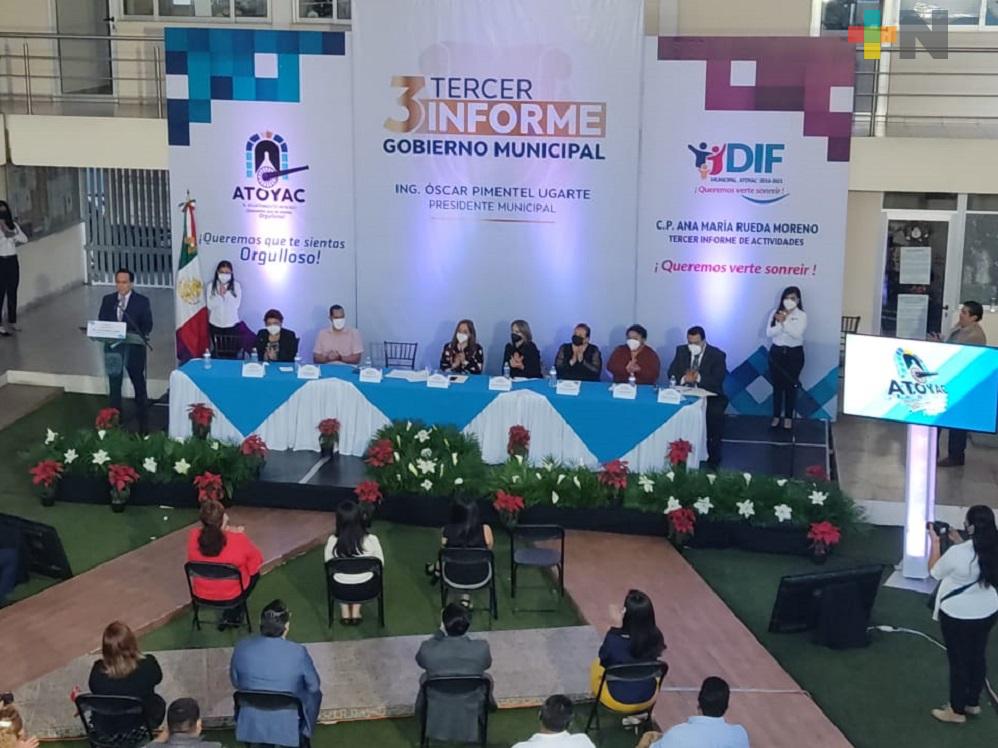 En tercer informe de labores, alcalde de Atoyac anuncia importante inversión para 2021