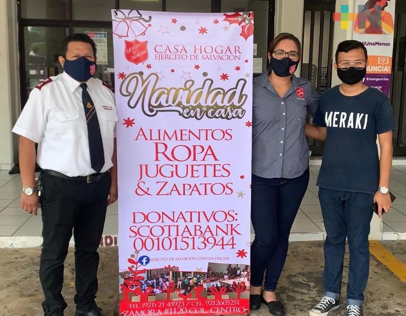 Invitan a contribuir a la casa Hogar Ejército de Salvación de Coatzacoalcos