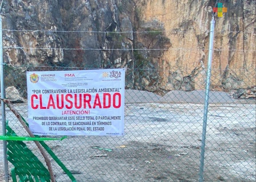 Clausura PMA banco de piedra en Atoyac