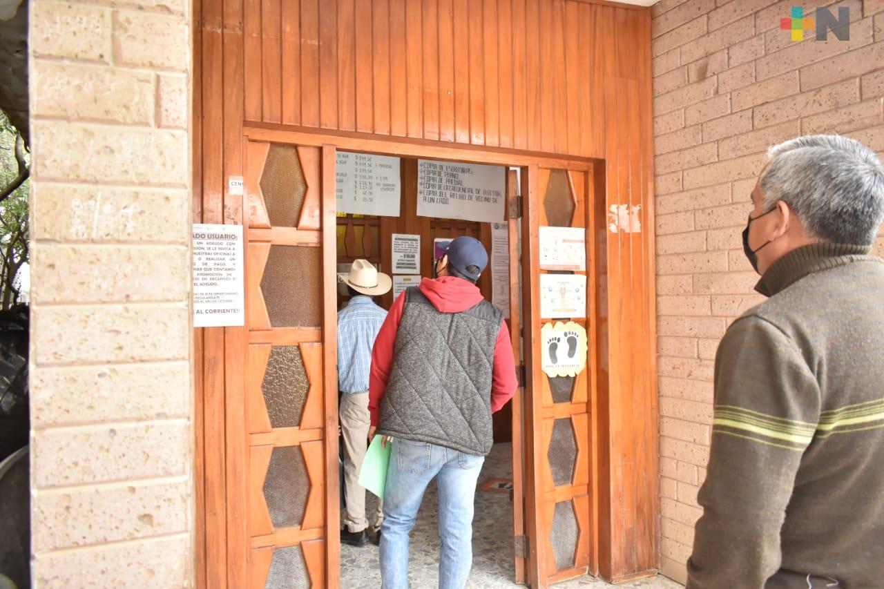 Descuentos en pago de agua son aprovechados por usuarios de Tantoyuca