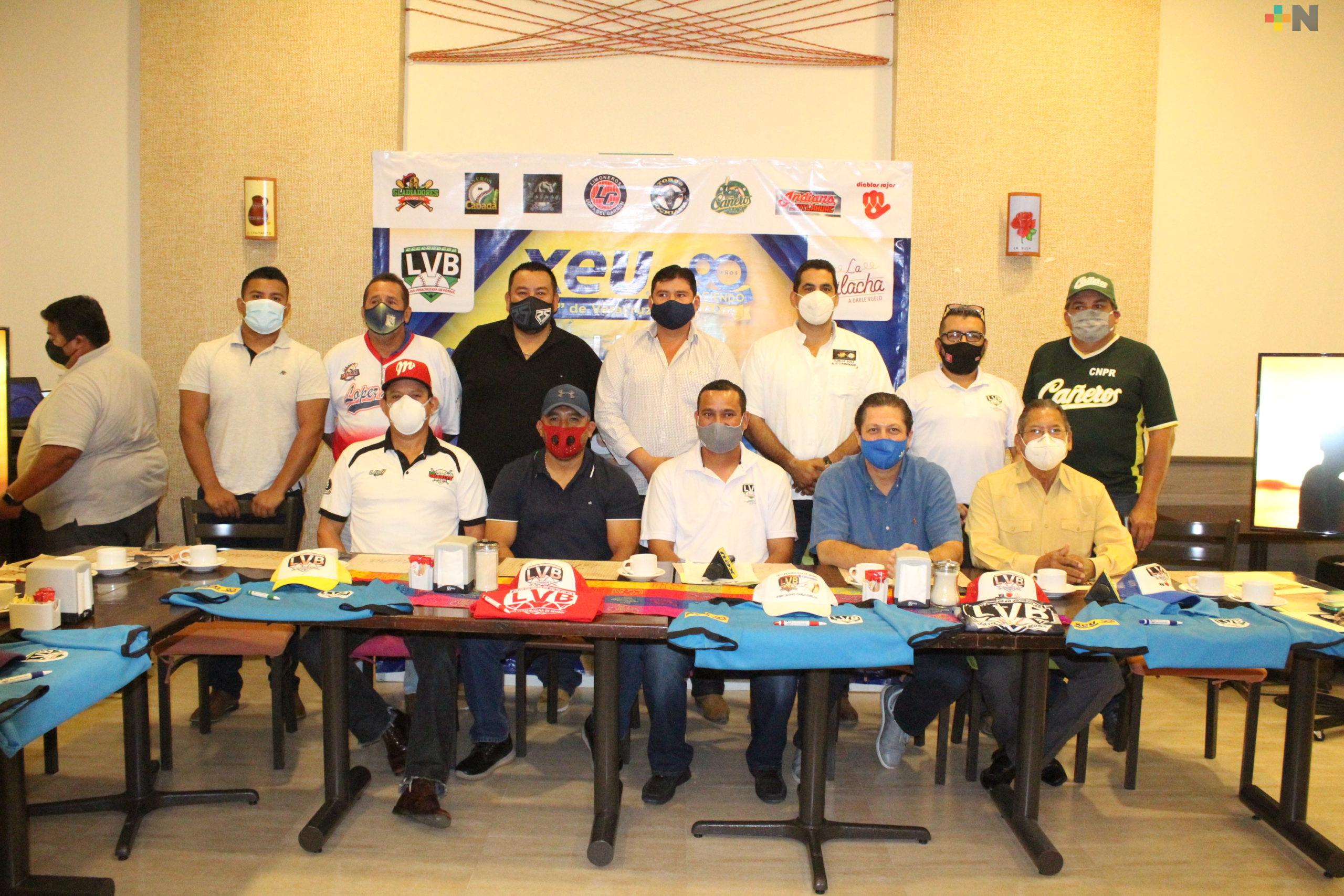 Liga Veracruzana de Beisbol presentó la Temporada 2020-2021