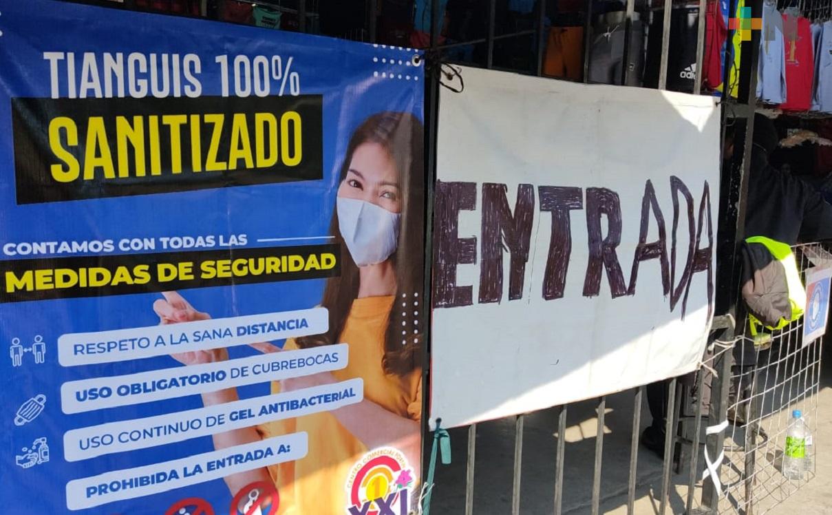 Ligero repunte en ventas en tianguis de Fortín