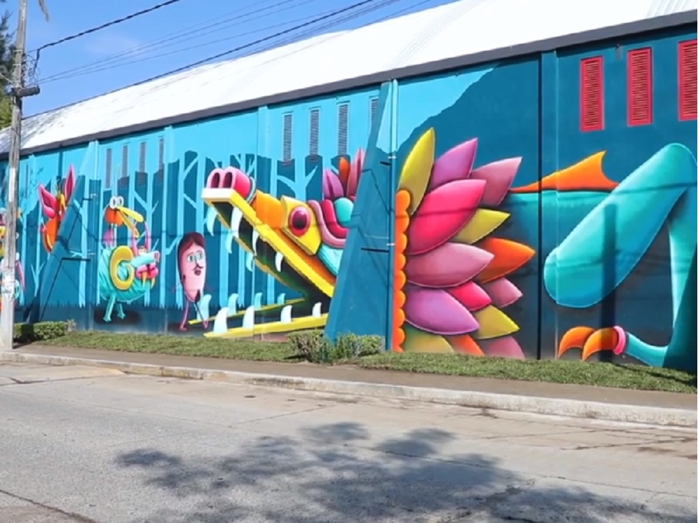 Listo mural “Fovissste en Fiesta”, relacionado con las culturas francesa y mexicana