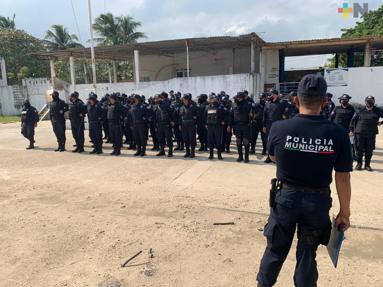 Policía Municipal en Coatzacoalcos reforzó sus operativos por fin de año