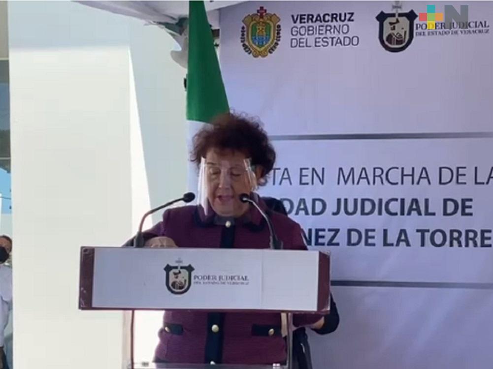 Presidenta del Tribunal Superior de Justicia de Veracruz envió a Congreso del Estado dos reformas de ley