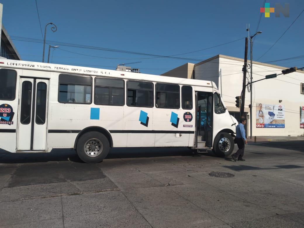 En Veracruz-Boca del Río, conductores de transporte público han sido multados por no acatar medidas sanitarias