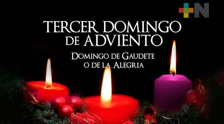 Celebra Iglesia Católica tercer domingo de Adviento