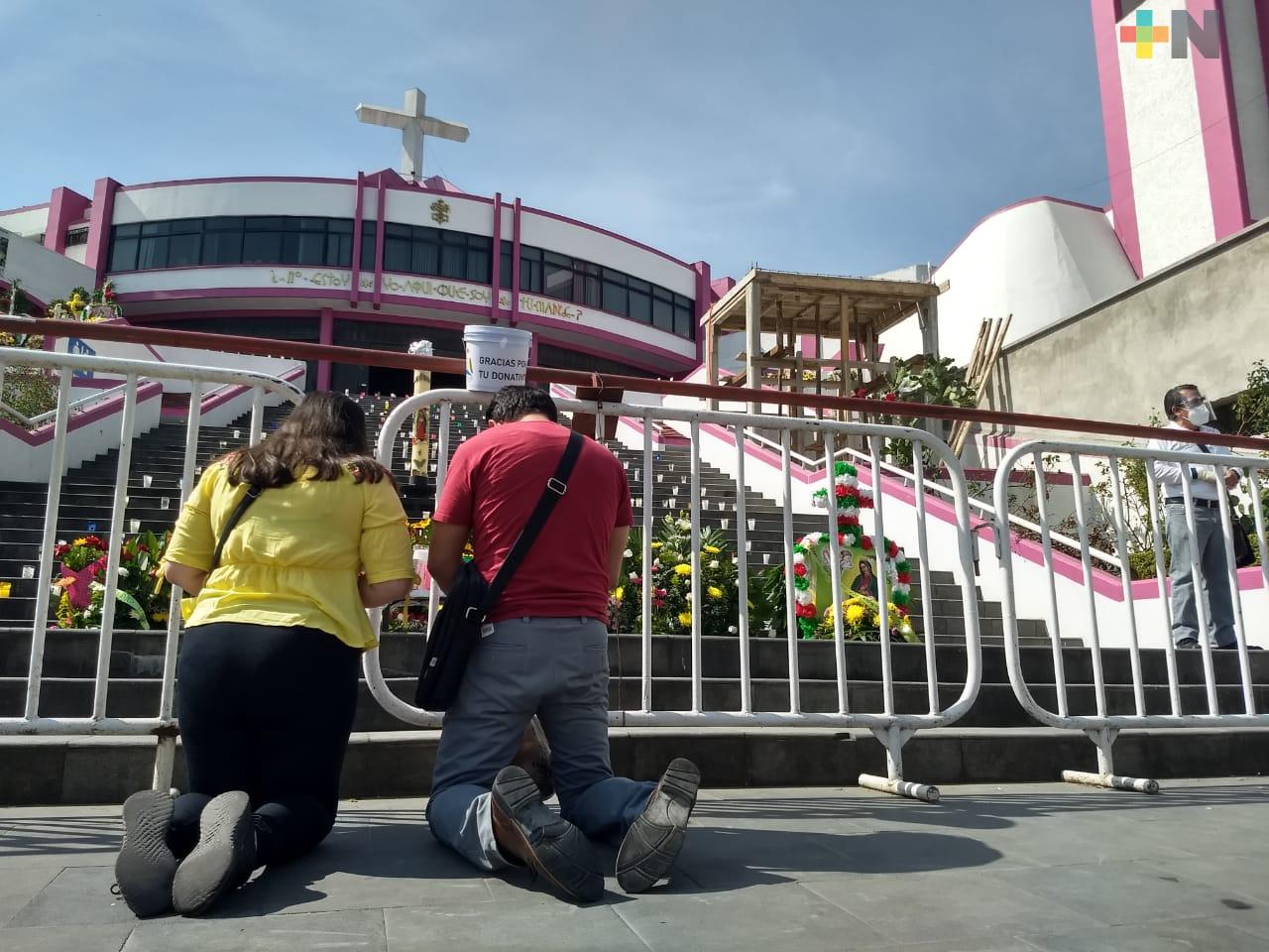 Número de visitantes a la Basílica de Guadalupe de El Dique, se redujo al 10 por ciento